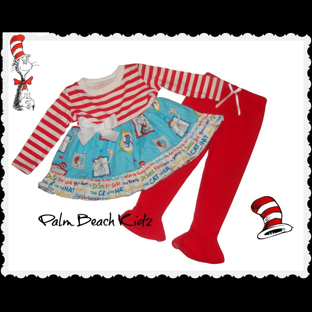 Dr Seuss Twirl Pant Set